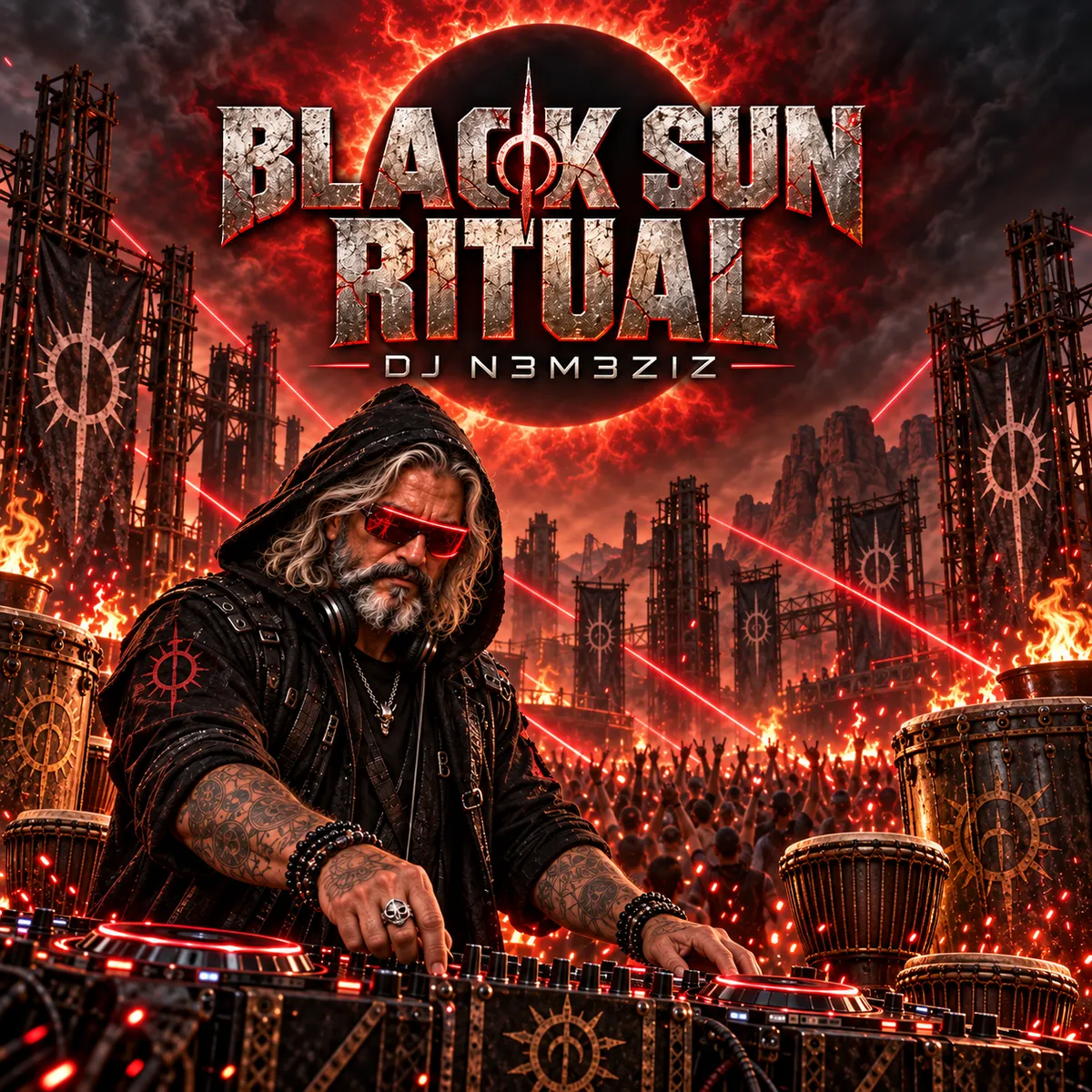 Cover art for Black Sun Ritual by DJ N3M3ZIZ